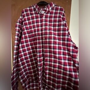 Old Navy Red and White Plaid Men's Shirt